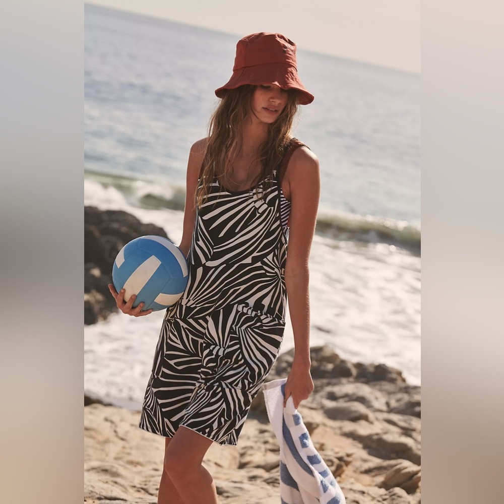 NWOT! FP Free People Movement Hot Shot Printed Romper Sz Large